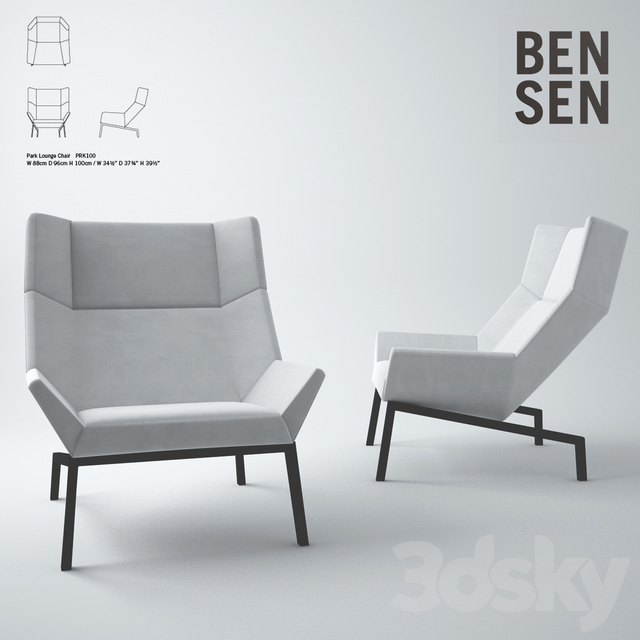 3d Models Arm Chair Park Chair Bensen