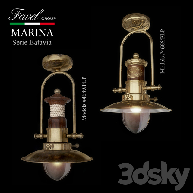 3d Models Ceiling Light Favel Lamps Marina Batavia