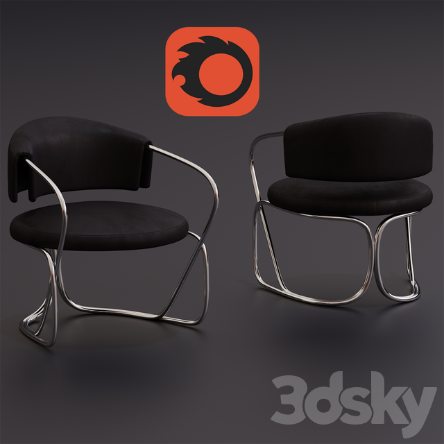 3d Models Arm Chair A Round Chair