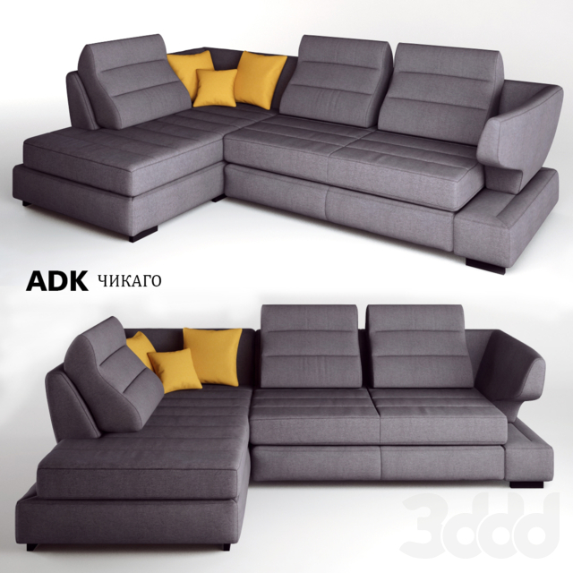 Диван Угловой 3Д Модель Диван Угловой 3Д Модель