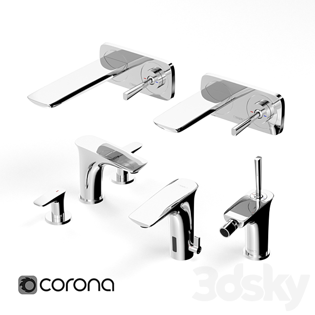 3d Models Faucet Hansgrohe Puravida Basin Faucet Set 2 2