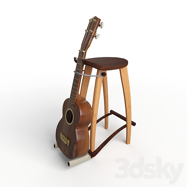 3d Models Chair Guitar Stool
