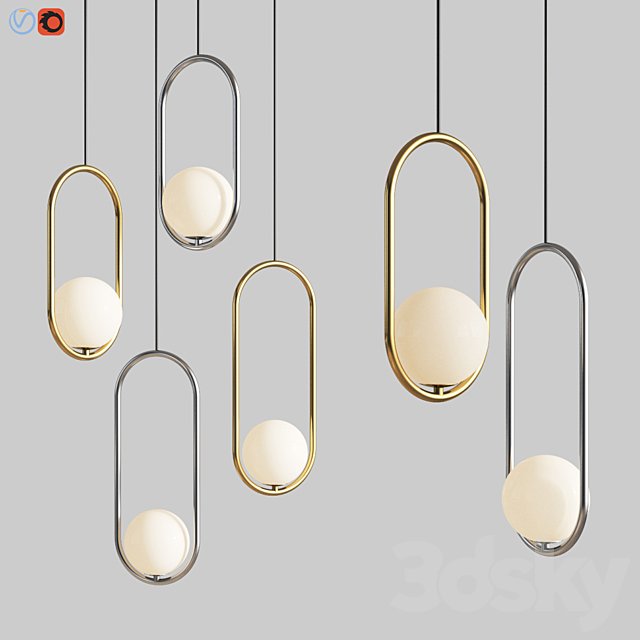 3d Models Ceiling Light Hico Pendant Corner Design