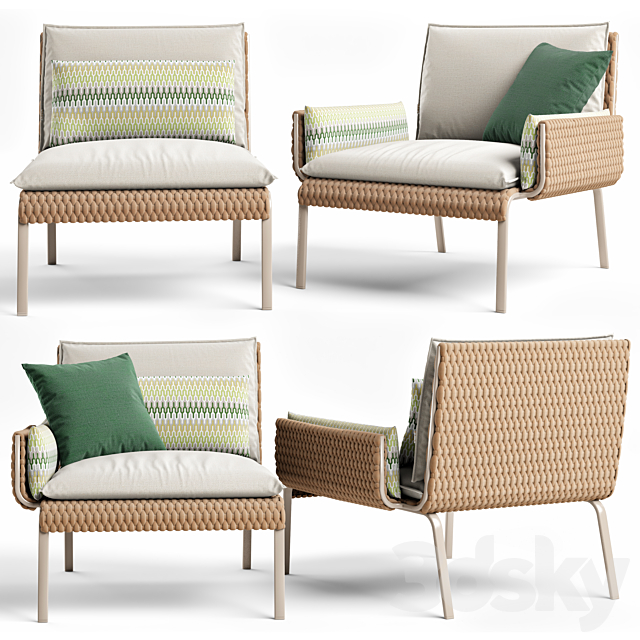 3d Models Arm Chair Roberti Rattan Key West 1 Seated