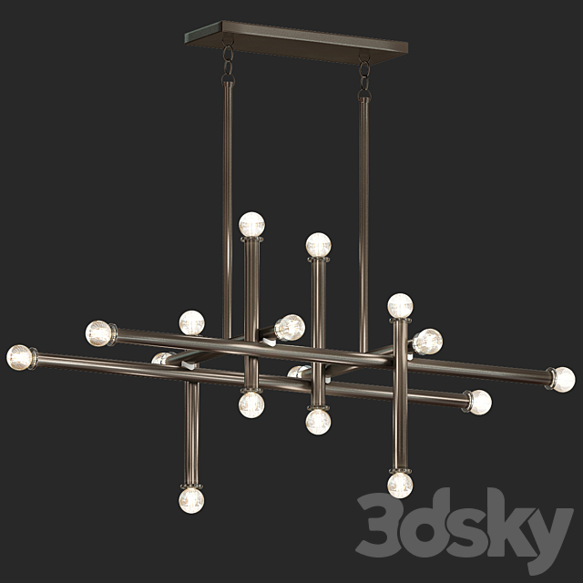 3d Models Ceiling Light Jonathan Adler Milano 16 Light Chandelier