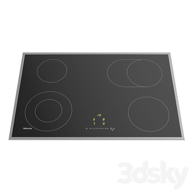 3d Models Kitchen Appliance Ceramic Electric Hob Miele Km 6522